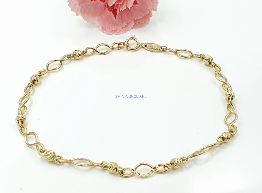Złota bransoletka (956.WG)
