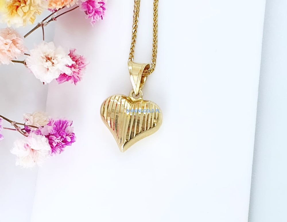 Złota zawieszka serduszko (377.WS)