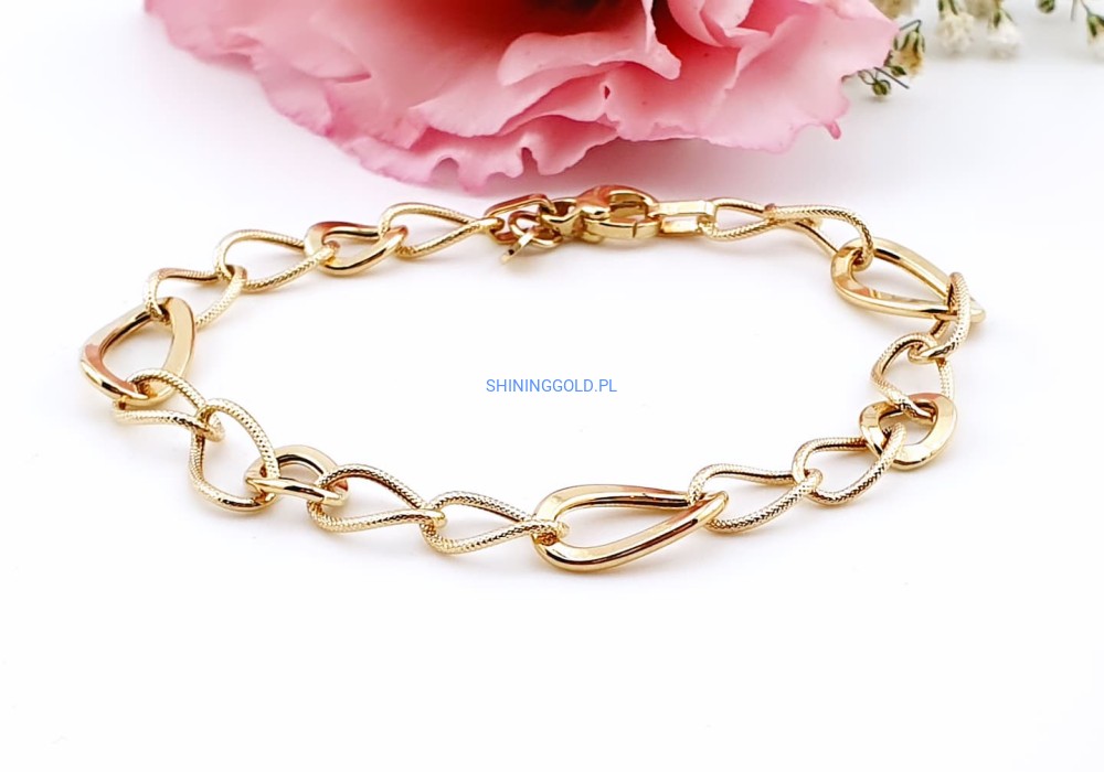 Złota, nowa bransoletka – duże ogniwa (967.WS)
