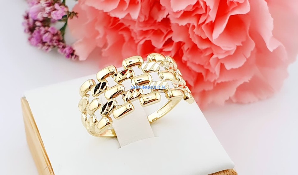 Złoty pierścionek (045WS)