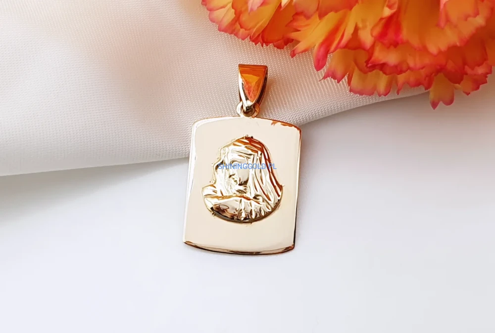 Złota zawieszka 585 z wizerunkiem (302p)