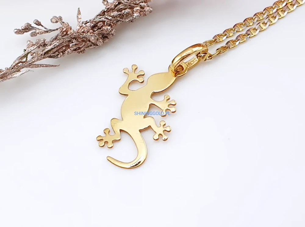 Złota zawieszka jaszczurka (303.WS)