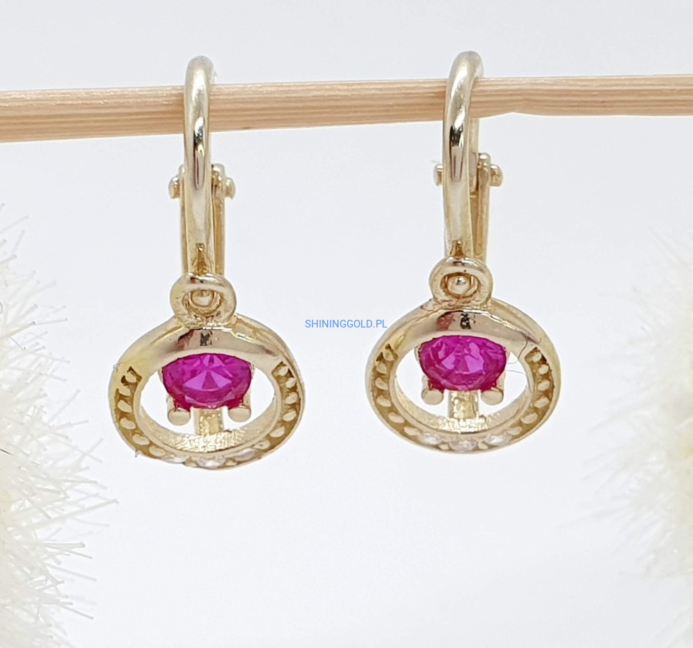 Złote kolczyki dziecięce (7001.A)